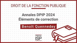 Annales DPIP 2024  Droit de la fonction publique [upl. by Reh506]