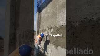 Repellado o enfoscado de muro con mortero [upl. by Nobell]