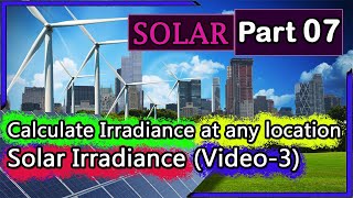 Solar Tutorial PART7  Calculate Irradiance at any location using Meteonorm Data in PVsyst [upl. by Olegnaid]