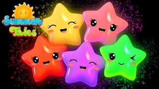 Baby Sensory  Rainbow Stars Dance Party  Colors Music and Fun Animation  Summer Tales Sensory [upl. by Snoddy]