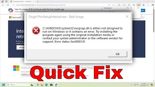 Fix Bad Image  Error Status 0xc000012f in Windows 1011 Solution [upl. by Clementis545]