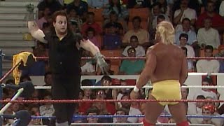 Hulk Hogan vs The Undertaker for the first time Hulkamania 6 July 29 1991 [upl. by Eerrehs]