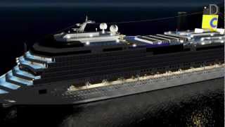 3D Costa Concordia sinking  Laffondamento [upl. by Dranoc]