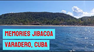 Memories Jibacoa Varadero Cuba Beach view from pedal boat [upl. by Fording]