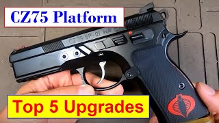 CZ75 Platform SP01 P01 PCR  Top 5 Upgrades competition upgrade diy cz grandmaster [upl. by Thgiwed152]