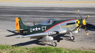 P51 Mustang RC Warbird Flight Review in HD [upl. by Livy349]