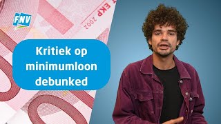 Kritiek op minimumloon debunked [upl. by Dercy]