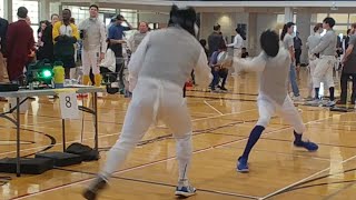 2024 Yellow Jacket Open Foil Div III  Stevie Pool Bout 1 [upl. by Kery874]