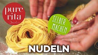 🍝 Nudeln selber machen  Selbstgemachte Pasta Rezept [upl. by Inavihs]