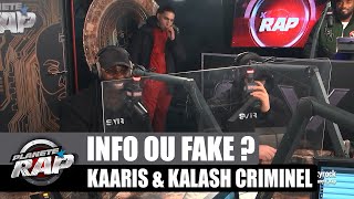 Kaaris amp Kalash Criminel  Info ou Fake  PlanèteRap [upl. by Alina94]