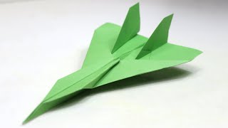 How to Make a Jet Fighter Paper Airplane that FLY FAR [upl. by Shaya510]