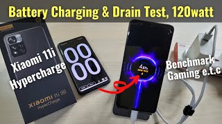 Xiaomi 11i Hypercharge Battery Charging amp Drain Test  Boost Charging Speed Benchmark Gaming etc [upl. by Yaral]