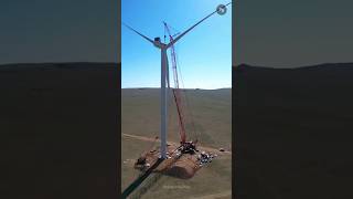 Wind Turbine Installation  windmill viral shorts ytshorts [upl. by Linette]