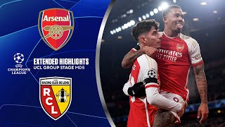 Arsenal vs Lens Extended Highlights  UCL Group Stage MD 5  CBS Sports Golazo [upl. by Bobbette]