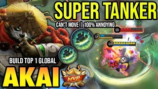 AKAI BEST BUILD 2024  BUILD TOP 1 GLOBAL AKAI GAMEPLAY  MOBILE LEGENDS✓ [upl. by Fabian]