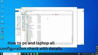 How to pc and laptop all configuration check with details [upl. by Sheelagh]