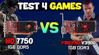 HD 7750 1GB Vs Firepro v3900 1GB  Teste 4 Games [upl. by Tarah]