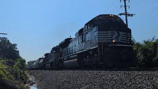 NS 33K Highballs Thru OFallon MO With Hornshow And Wave [upl. by Leohcin]