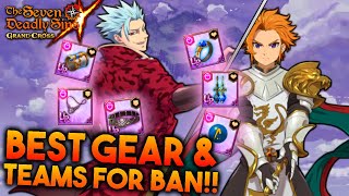 HOW TO GEAR PURGATORY BAN AND BEST TEAMS TO USE FULL BREAKDOWN  7DS Grand Cross [upl. by Brittnee]