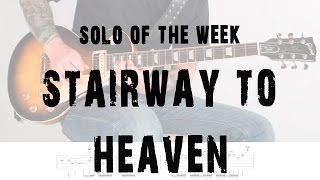 Solo Of The Week 1 Stairway to Heaven with Tabs and Backing Track [upl. by Derrek]