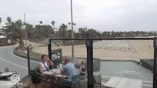 Webcam Lanzarote  Live Stream from the Beachbar in Costa Teguise [upl. by Annahvas]