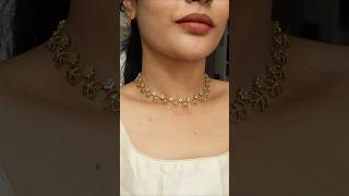 Floral diamond look alike neckpiece Price560 plus shipping [upl. by Yasmin]