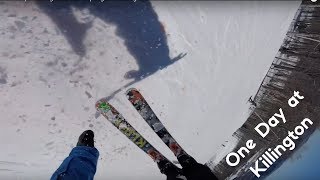 One Day at Killington  GoPro Spring Park Skiing [upl. by Egas]