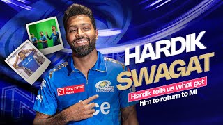 Hardik is back home 💙  Mumbai Indians [upl. by Lea]