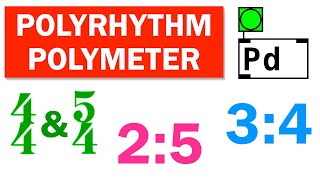 Polyrhythm amp Polymeter Pure Data Tutorial [upl. by Assyla]