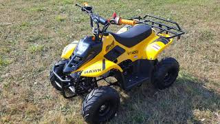 110cc Hawk 6 Kids Atv Review And Test Drive Nice Quad Four Wheeler For Kids [upl. by Yentterb197]