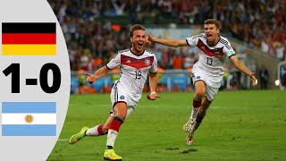 Germany vs Argentina 10  Extended Highlights  2014 WC Final [upl. by Zoes389]