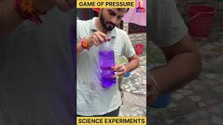 pressure equal rho g h  science experiments experiment science shorts [upl. by Sapowith387]