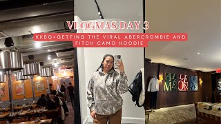 SHOPPING IN NYC ⎸ GETTING THE VIRAL CAMO HOODIE FROM ABERCROMBIE amp FITCH ⎸ VLOGMAS DAY 3 [upl. by Akinimod964]