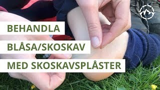 Behandla blåsa med Compeed skoskavsplåster [upl. by Tenahs]