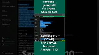 SAMSUNG GALAXY S10 FRP BYPASS CHIMERA TOOL SAMSUNG S10 SCV41 FRP TEST POINT 2024 CHIMERA TOOL [upl. by Hamehseer]