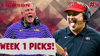 WEEK 1 PICKS Alabama TAKES THE FIELD  All Tide Up Ep 4 [upl. by Inoliel]