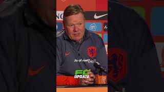 Koeman over Depay Niet goed genoeg in mijn optiek koeman memphis oranje depay voetbal [upl. by Gregor698]