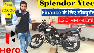 HeroMotoCorp Splendor Plus Xtec 2023 Model Down Payment Only 20000 amp 123 साल Emi with On Road [upl. by Melonie]