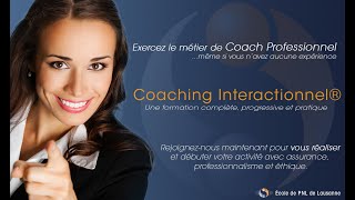 Présentation de la formation de Coach Interactionnel® de lEcole de PNL de Lausanne [upl. by Ainolopa]