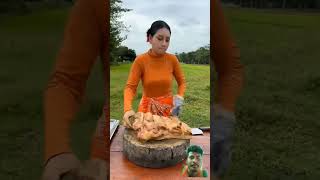 JUNGLE COOKING BY FLORIGEN GIRL food cook cooking rural mukbang [upl. by Nordek]