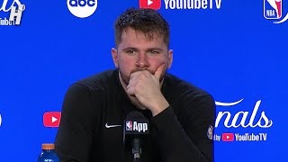 Luka Doncic talks Game 3 Loss vs Celtics FULL Postgame Interview 🎤 [upl. by Antoinette]