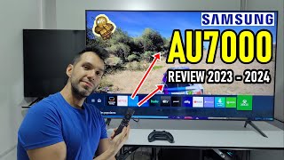 SAMSUNG AU7000 REVIEW 2023  2024  ¿AUN VALE LA PENA  SMART TV 4K CRYSTAL [upl. by Jahdal278]