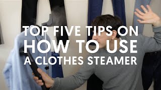 Top 5 Tips on How To Use A Clothes Steamer [upl. by Durware413]