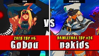 GGST  Gobou Zato VS nakids Ramlethal  Guilty Gear Strive High level gameplay [upl. by Atrahc936]