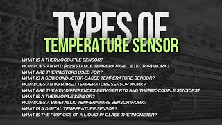 Complete Guide Types of Temperature Sensors  Facilitators Plus [upl. by Nonez]