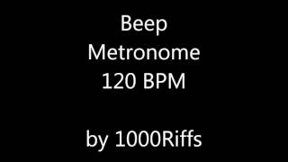 Beep Metronome 120 BPM  Beats Per Minute [upl. by Aivul]