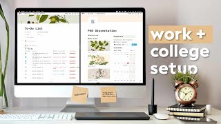 Plan Your PhD With Notion  Free Template [upl. by Aiekram974]