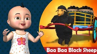 Baa Baa Black Sheep Nursery Rhyme  3D Animation Rhymes amp Songs for Children [upl. by Frans]