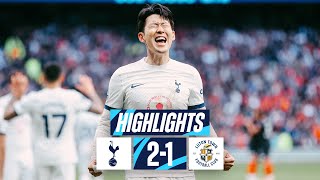 TOTTENHAM HOTSPUR 21 LUTON TOWN  PREMIER LEAGUE HIGHLIGHTS  SON STRIKES THE WINNER [upl. by Reger861]