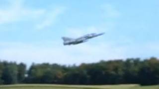 Mirage Jet take off at Dübendorf Airbase Switzerland  cool Sound [upl. by Rolland]